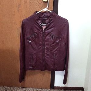 Faux leather jacket